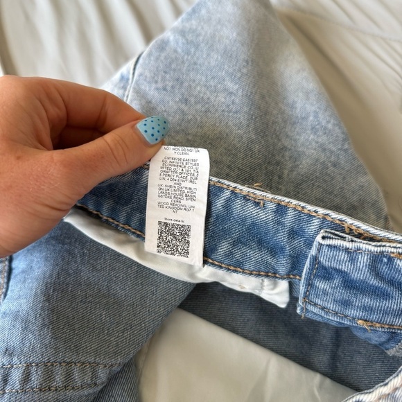 SHEIN Light Blue Denim Wash Mini Skirt - Picture 8 of 9